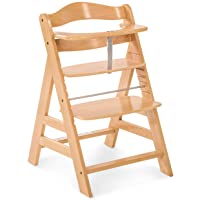 Los mejores  - Hauck Alpha - Trona alta- trona de madera desde 6 meses- evolutiva- regulable en altura- soporta hasta 90 kg- apto para…